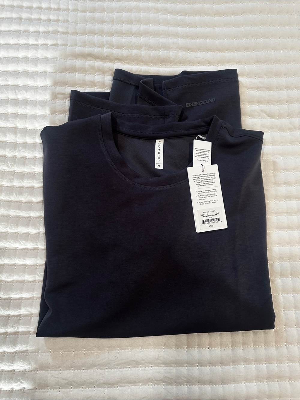 NWT 7 Diamonds Rev Crew Tee in Anthracite XL